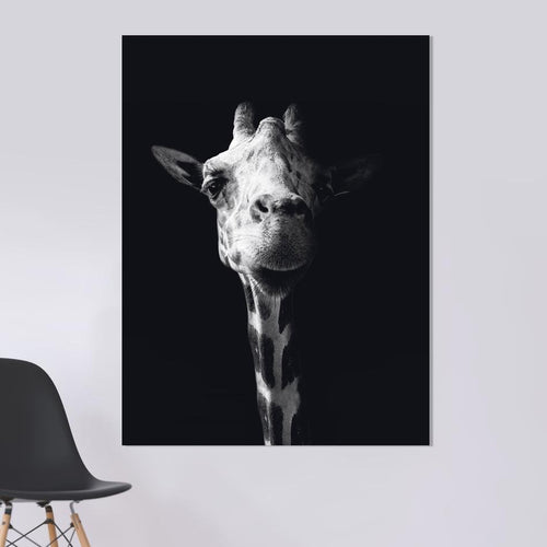 Schilderij-Dark Giraffe No1-PosterGuru