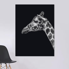 Load image into Gallery viewer, Schilderij-Dark Giraffe No2-PosterGuru
