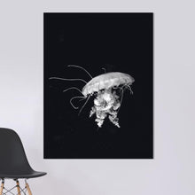 Load image into Gallery viewer, Schilderij-Dark Jellyfish-PosterGuru
