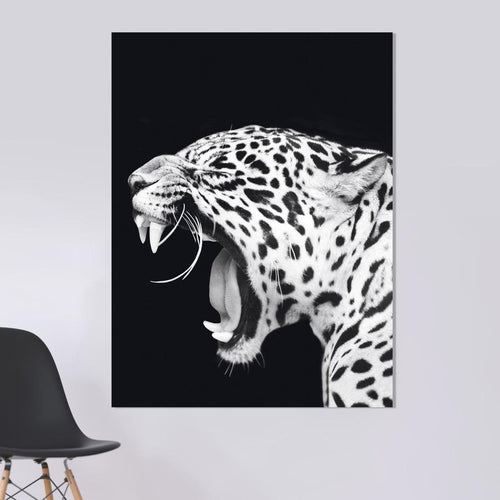 Schilderij-Dark Leopard No1 left-PosterGuru