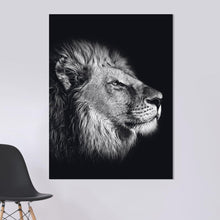 Load image into Gallery viewer, Schilderij-Dark Lion No1-PosterGuru
