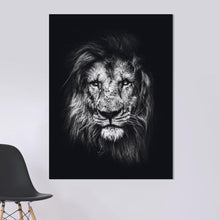 Load image into Gallery viewer, Schilderij-Dark Lion No2-PosterGuru
