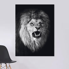 Afbeelding in Gallery-weergave laden, Schilderij-Dark Lion No6-PosterGuru
