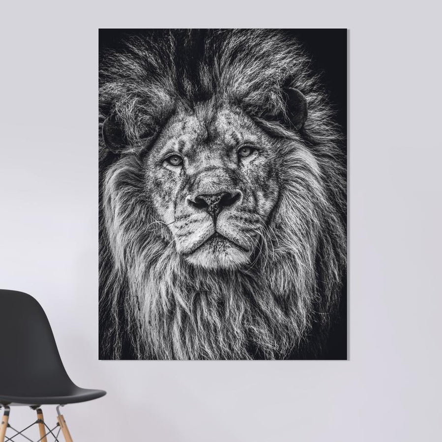 Schilderij-Dark Lion No8-PosterGuru