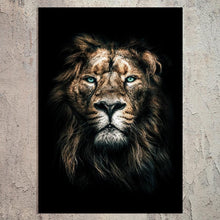 Afbeelding in Gallery-weergave laden, Schilderij-Dark Lion-PosterGuru
