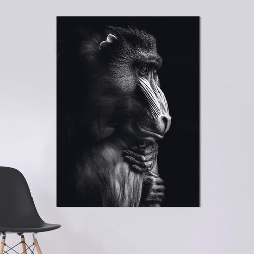Schilderij-Dark Monkey No1-PosterGuru