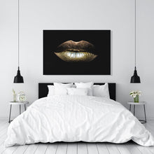 Afbeelding in Gallery-weergave laden, Schilderij-Golden Lips-PosterGuru
