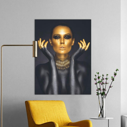 Schilderij-Golden Woman-PosterGuru