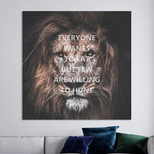 Afbeelding in Gallery-weergave laden, Schilderij-Lion Everyone Wants To Eat-PosterGuru

