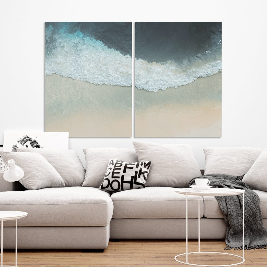 Tweeluik Ocean Breeze – luxe zee-print