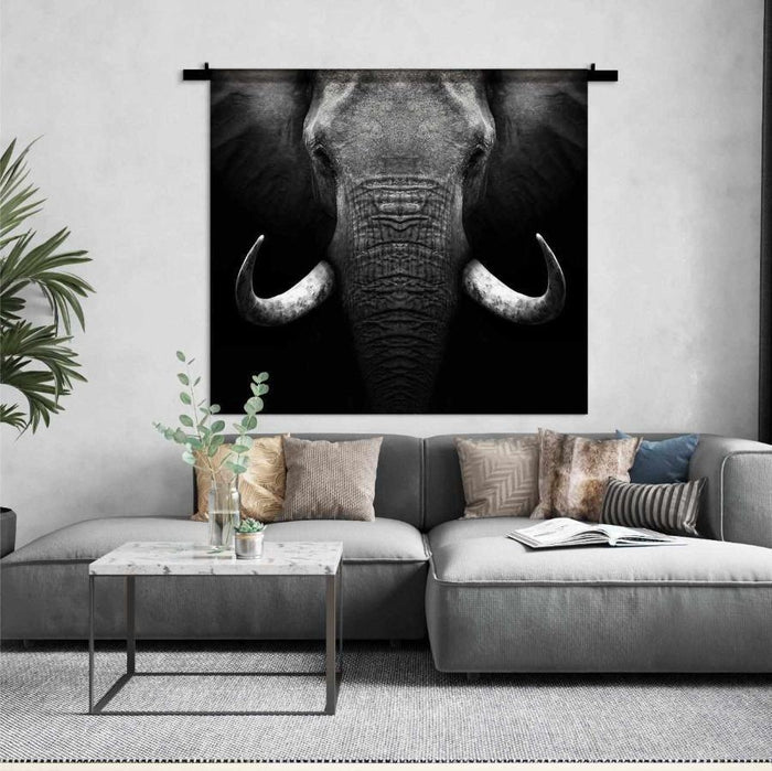 Schilderij-Olifant CloseUp-PosterGuru