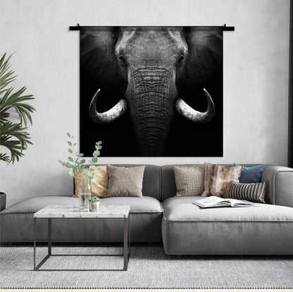 Schilderij-Olifant CloseUp-PosterGuru