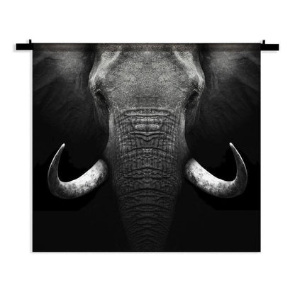 Wandkleed - Olifant CloseUp