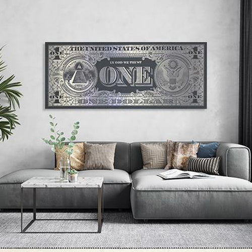 Schilderij-One Dollar Back-PosterGuru