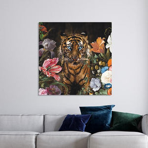 Schilderij-Tiger Flowers-PosterGuru