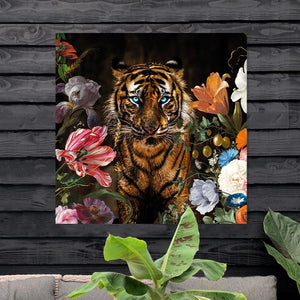 Schilderij-Tiger Flowers-PosterGuru
