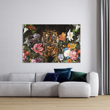 Load image into Gallery viewer, Schilderij-Tiger Flowers-PosterGuru
