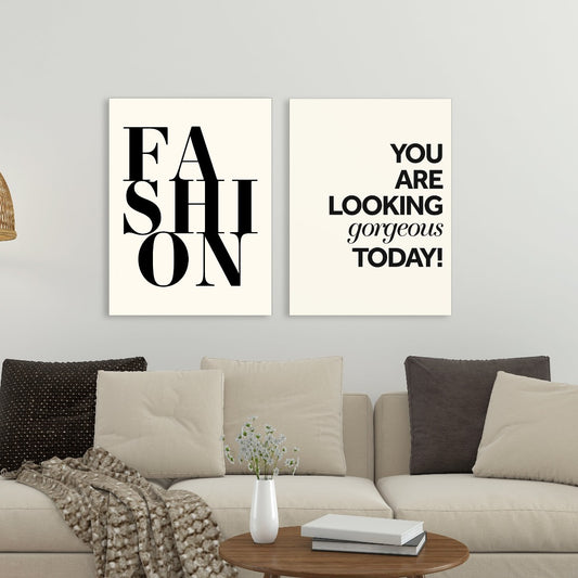 Tekstposter Fashion, mindset quote