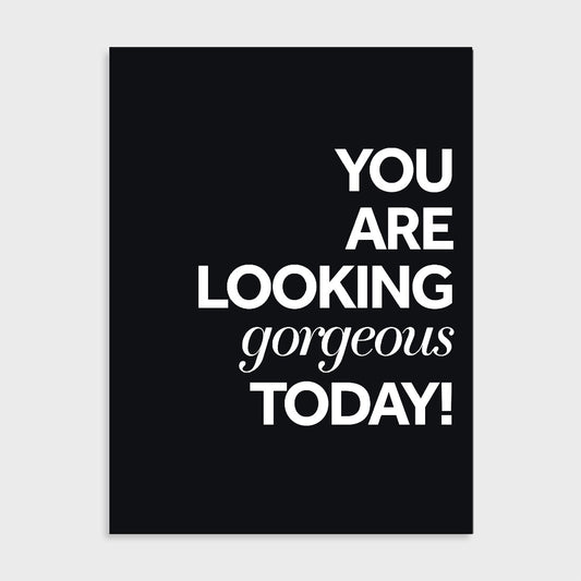 Tekstposter You are gorgeous (Dark)