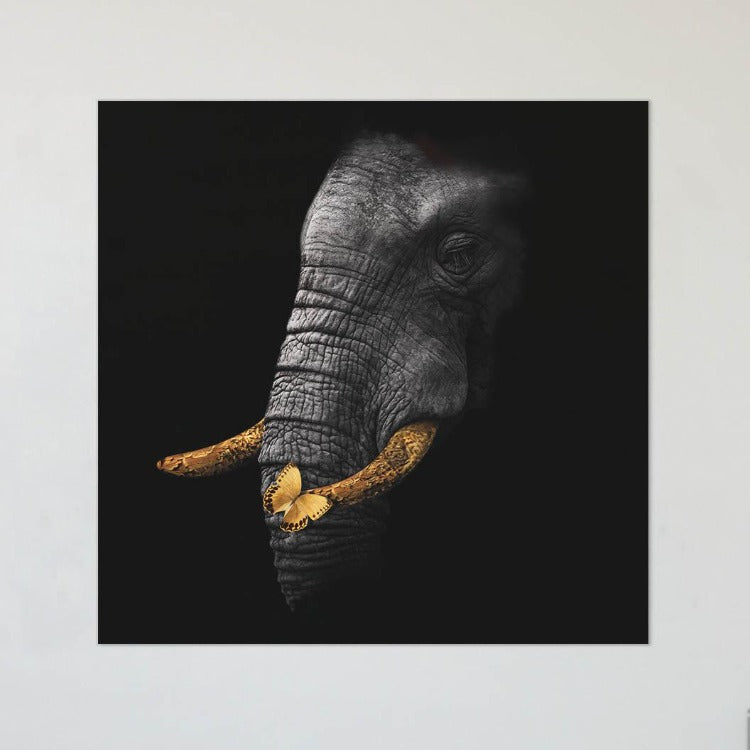 Schilderij Gouden Olifant