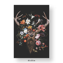 Load image into Gallery viewer, Schilderij Flower Deer
