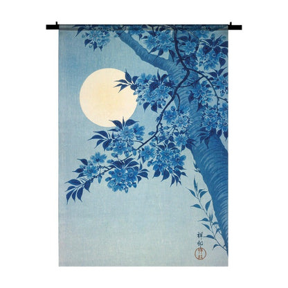 Wandkleed Blossoming Cherry on a Moonlit Night, Oude Meesters
