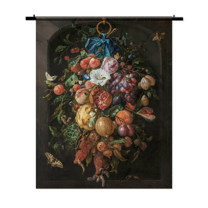 Festoen van Vruchten en Bloemen als wandkleed
