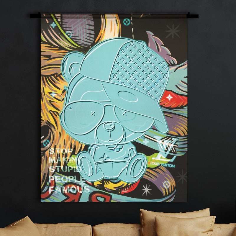 Wandkleed Luxe Teddy in een interieur